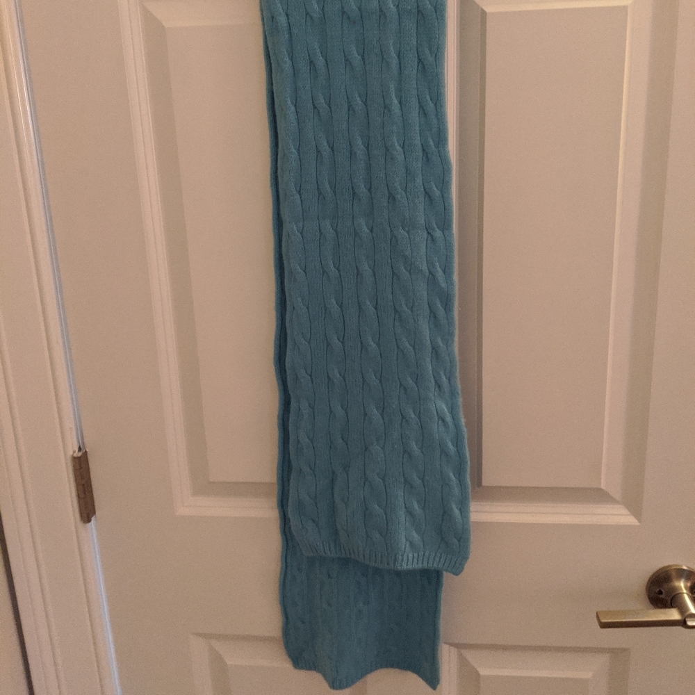 Ralph Lauren Cashmere Cable Knit Scarf